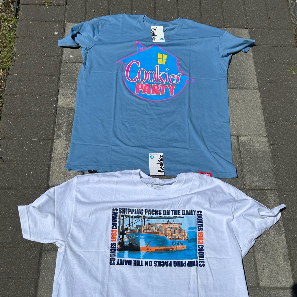 2 cookies sf shirts new with tags size xl